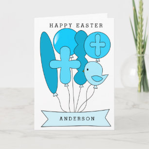 Junge religiöses Ostern Feiertagskarte