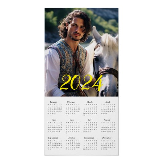 Junge Ritter Kalender 2024. Poster (Vorderseite)
