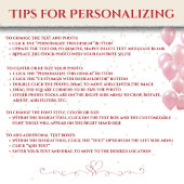 Junge rosa Floral Text Nachricht Geburtstag Einladung