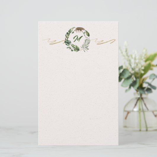 Junge Rumble Monogramm-Papeterie Briefpapier (Stehend Vorderseite)