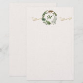 Junge Rumble Monogramm-Papeterie Briefpapier (Vorne/Hinten)