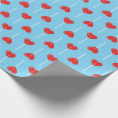 Junge Saugnäpfe Rot Geschenkpapier (Ecke)