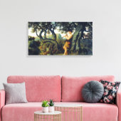 Junge Schäferjunge, die Flute spielen Leinwanddruck (Insitu (Wohnzimmer))