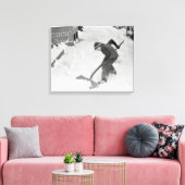 Junge Schneeschuh, 1940 Leinwanddruck (Insitu (Wohnzimmer))