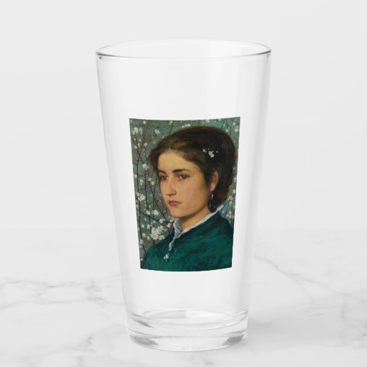 Junge Schönheit (elegante Frau) (weibliches Portra Glas (Vorderseite)