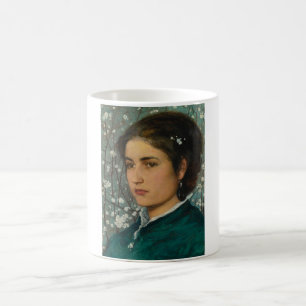 Junge Schönheit (elegante Frau) (weibliches Portra Kaffeetasse