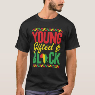 Junge schwarze afrikanische Geschichte Monat T-Shirt