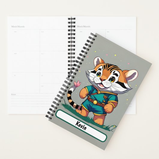 Junge scout Tiger Cub mit individualisierbarem Nam Planer (Anzeige)