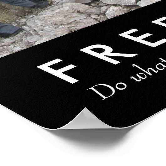 Junge Seasoning, Freiheit Poster (Ecke)