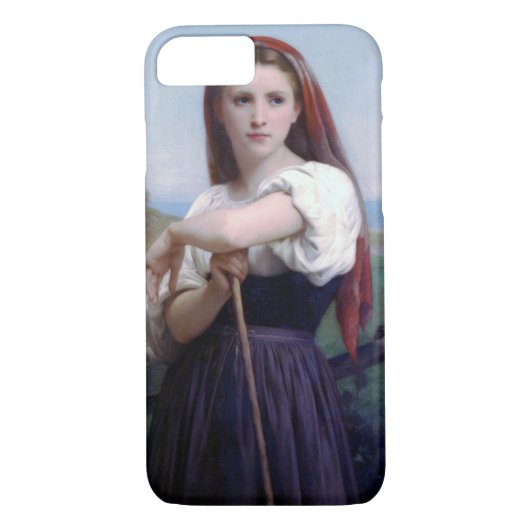 Junge Shepherdess, Bouguereau Case-Mate iPhone Hülle (Rückseite)