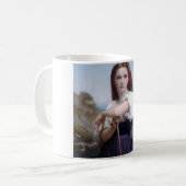 Junge Shepherdess, Bouguereau Kaffeetasse (Vorderseite Links)