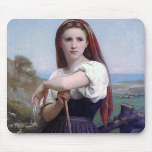 Junge Shepherdess, Bouguereau Mousepad (Vorne)