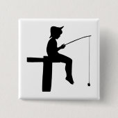 Junge Silhouette Button (Vorderseite)