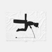 Junge Silhouette Fleecedecke (Vorderseite (Horizontal))