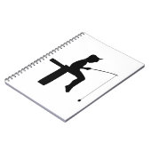 Junge Silhouette Notizblock (Linke Seite)