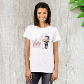 Junge singt mit Drei-Schweine-Chor T-Shirt