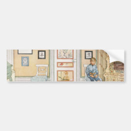 Junge sitzt in der Ecke (von Carl Larsson) Autoaufkleber