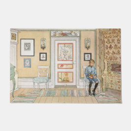 Junge sitzt in der Ecke (von Carl Larsson) Fußmatte
