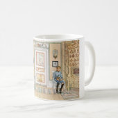 Junge sitzt in der Ecke (von Carl Larsson) Kaffeetasse (VorderseiteRechts)