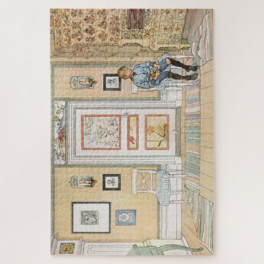 Junge sitzt in der Ecke (von Carl Larsson) Puzzle (Vertikal)