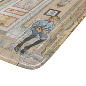 Junge sitzt in der Ecke (von Carl Larsson) Schneidebrett (Ecke)