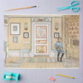 Junge sitzt in der Ecke (von Carl Larsson) Seidenpapier (Basteln)