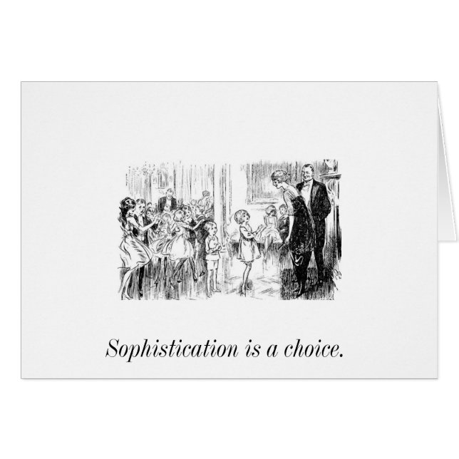 Junge Sophisticate-Postkarte (Vorderseite (Horizontal))