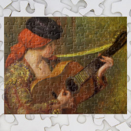 Junge Spanische Frau mit Gitarre von Pierre Renoir Puzzle