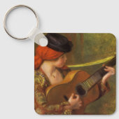 Junge Spanische Frau mit Gitarre von Pierre Renoir Schlüsselanhänger (Vorderseite)