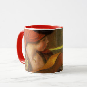 Junge Spanische Frau mit Gitarre von Pierre Renoir Tasse