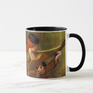 Junge Spanische Frau mit Gitarre von Pierre Renoir Tasse