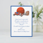 Junge Spielzeuge als flach gefühlt Danke Karte (Stehend Vorderseite)