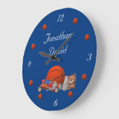 Junge Spielzeuge mit Akryluhr Große Wanduhr (Winkel)