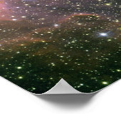 Junge Sterne in der kleinen magellanischen Cloud Poster (Ecke)