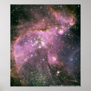 Junge Sterne in der kleinen magellanischen Cloud Poster