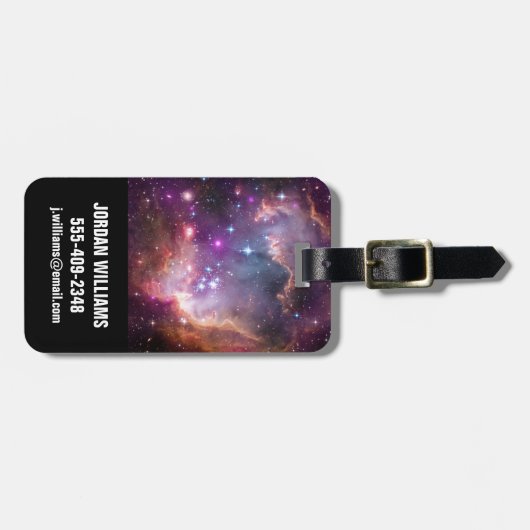 Junge Sterne in der kleinen Zauberwolke. Gepäckanhänger (Vorderseite horizontal)