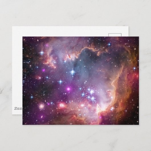 Junge Sterne in der kleinen Zauberwolke. Postkarte (Vorne/Hinten)