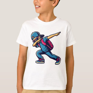 Junge Studentin betäuben, glückliche 100 Tage der T-Shirt