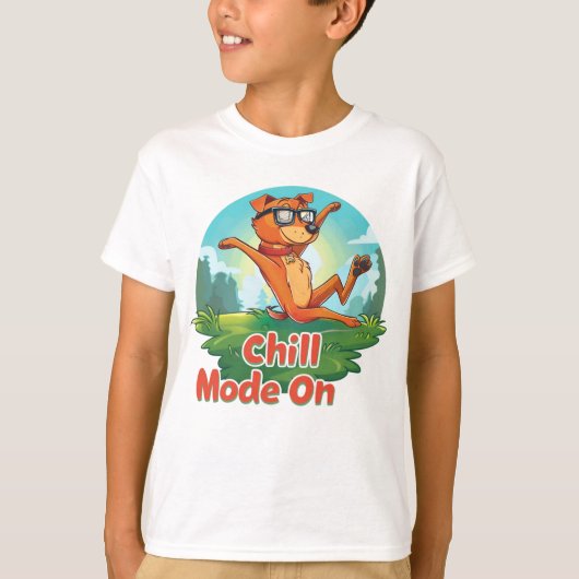 Junge T - Shirt im Chill-Dog-Modus (Vorderseite)