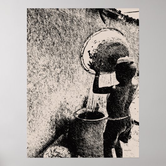 Junge... Tägliches Wasser Poster (Vorne)