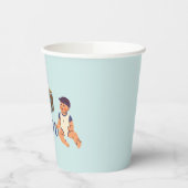 Junge Team Babydusche Papiertasse Pappbecher (Links)