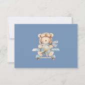 Junge Teddy Bären, wir können frühzeitig abwarten Mitteilungskarte (Rückseite)