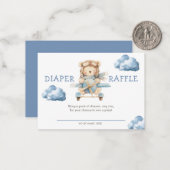 Junge Teddy Bären, wir können frühzeitig abwarten Mitteilungskarte (Vorderseite/Rückseite Beispiel)