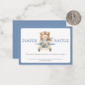 Junge Teddy Bären, wir können frühzeitig abwarten  Mitteilungskarte (Vorderseite/Rückseite Beispiel)