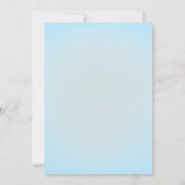 Junge Teddy Bärenballons Babydusche Einladung (Rückseite)