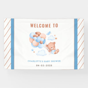Junge Teddybär „Wir können es kaum erwarten“ Baby Banner