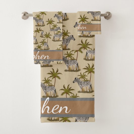 Junge Tierart ,zebra afrikanische Tierart Badhandtuch Set (Insitu)