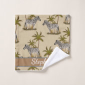 Junge Tierart ,zebra afrikanische Tierart Badhandtuch Set (Waschlappen)