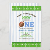 Junge Touch im ersten Jahr Fußball Erstgeburt Einladung (Vorne/Hinten)