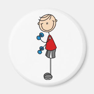 Junge trainieren Magnet